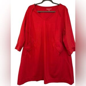 Roamans Ponte Knit Tunic Top / Mini Dress